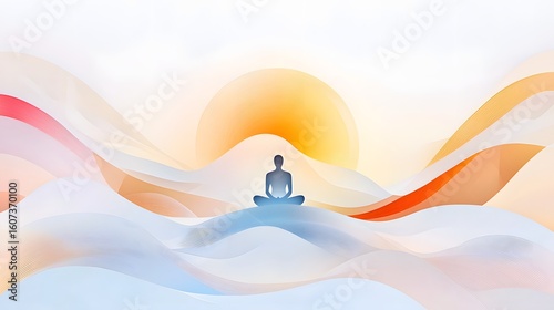 Peaceful Zen Meditation in a Serene Landscape