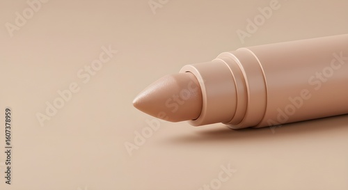 Versatile Eye Shadow Stick Mockup with Creamy Matte Tip on Neutral Background – Blank Cosmetic Packaging for Branding, Makeup Design, and Beauty Product Showcase