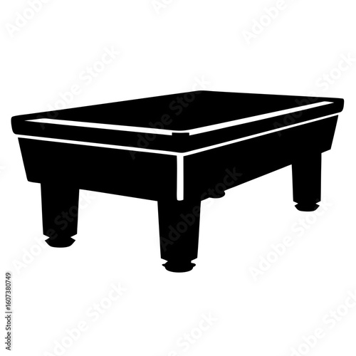 Stylized Black and White Illustration of a Vintage Kitchen Butcher Block Table