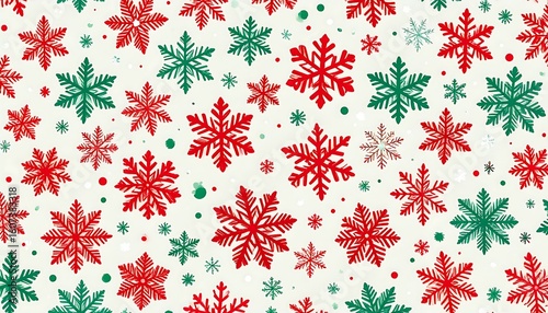 Christmas snowflake pattern