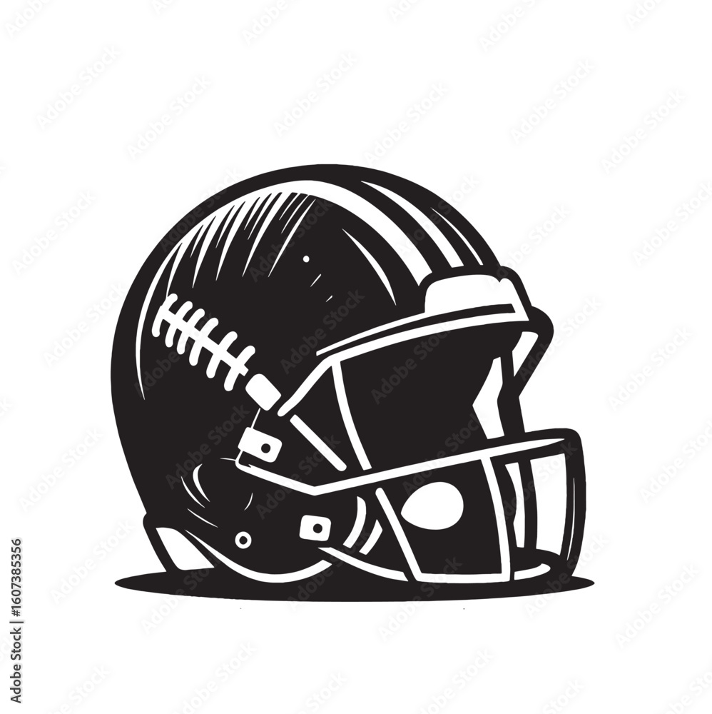 Naklejka premium American Football Helmet
