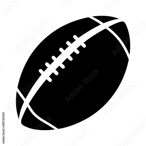 Iconic Image of an American Football Ball for Sports and Recreation