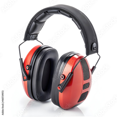 Marvelous safety ear muffs isolated on white background