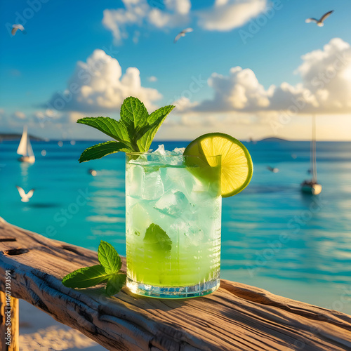 Close-up of drink in glass on table