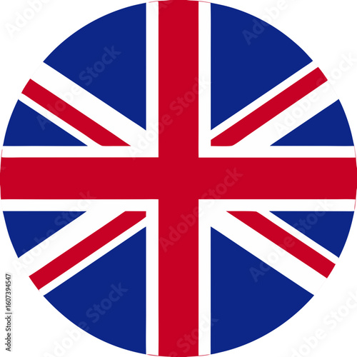 United Kingdom flag illustrator country flags round