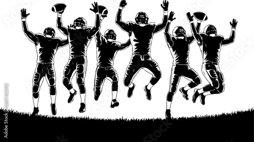 American football, team sport, huddle, Vector bundle