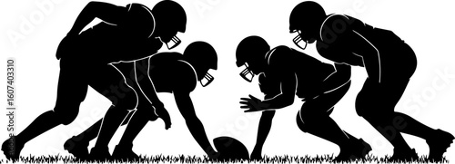 American football, team sport, huddle, Vector bundle