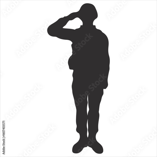 Black Sillouette Vector Isloated On White Background