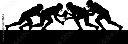 American football, team sport, huddle, Vector bundle