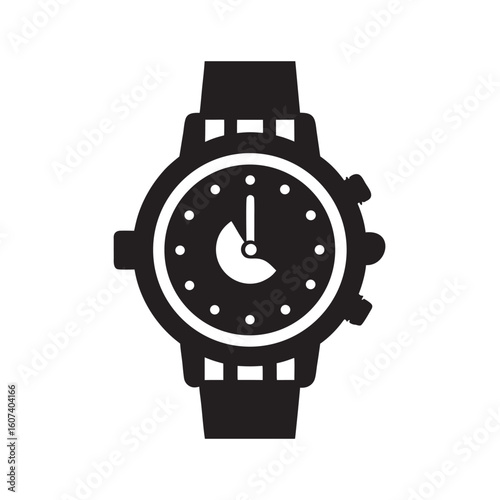 Classic Retro Chronograph Watch Art Design