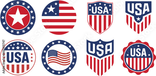 USA Emblems and  Badge