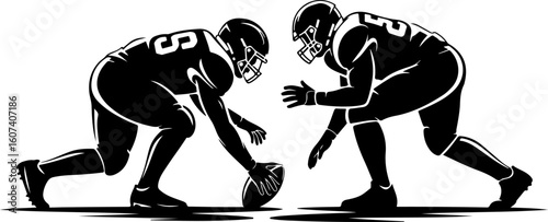 American football, team sport, huddle, Groupe vector Bundle