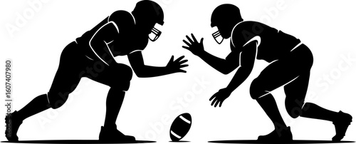 American football, team sport, huddle, Groupe vector Bundle