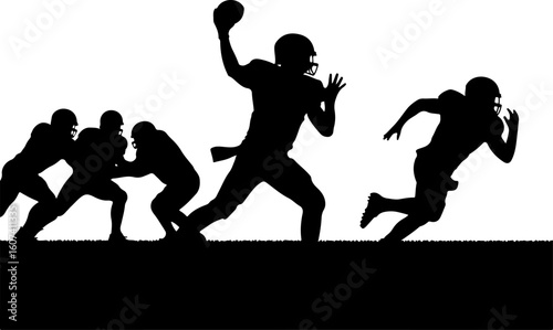 American football, team sport, huddle, vector bundle