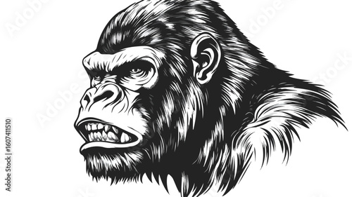 Dominant Gorilla Vector Art for Design Projects