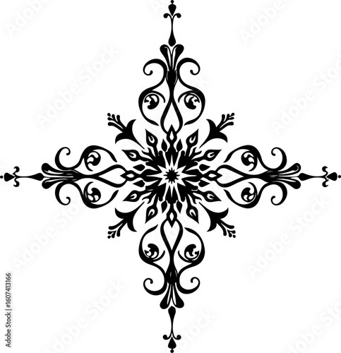 dragon, tribal, tattoo,  flowers, vine, leave vector design