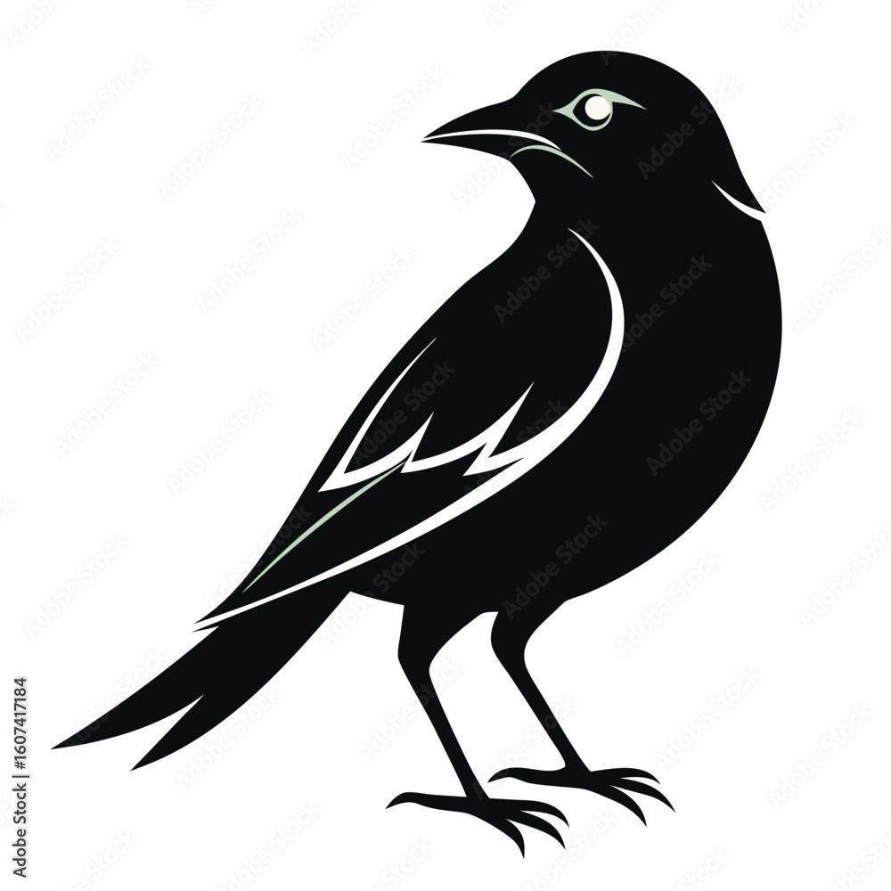 Obraz premium bird silhouette vector art design.