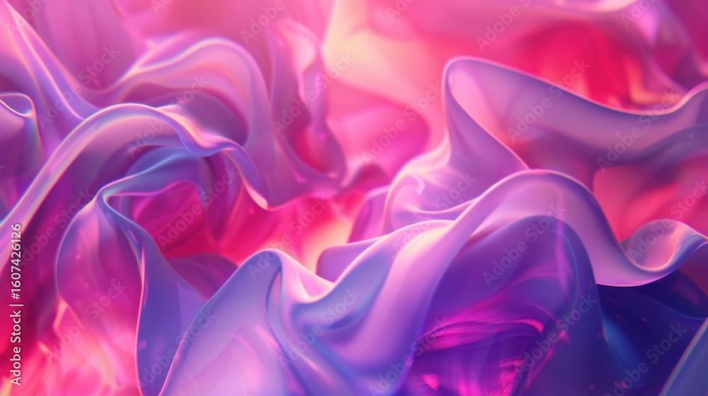 Obraz premium Abstract Colorful Textures with Fluid Motion in Pink and Purple Tones