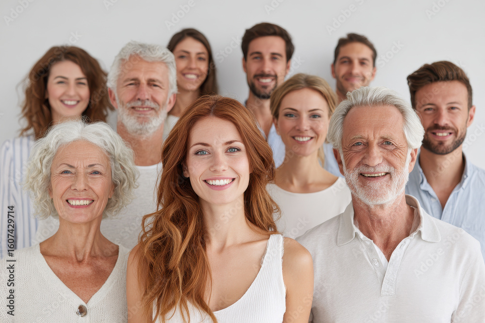 Fototapeta premium capture diverse array of portraits showcasing individuals from various professions and nationalities illustrating