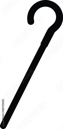 Simple Drawing of a Shepherd's Crook Religious Doodle