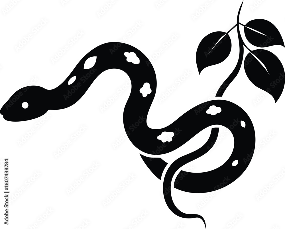 Naklejka premium Abstract geometric shapes and lines forming a dynamic composition with a bold silhouette element suitable for modern design