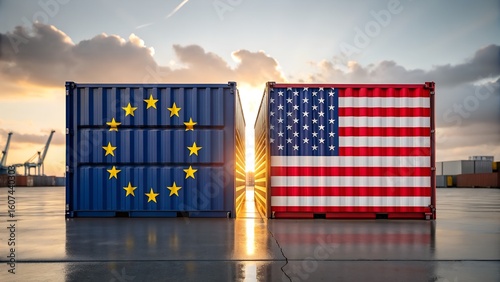 Global trade agreement between United States and European Union shown