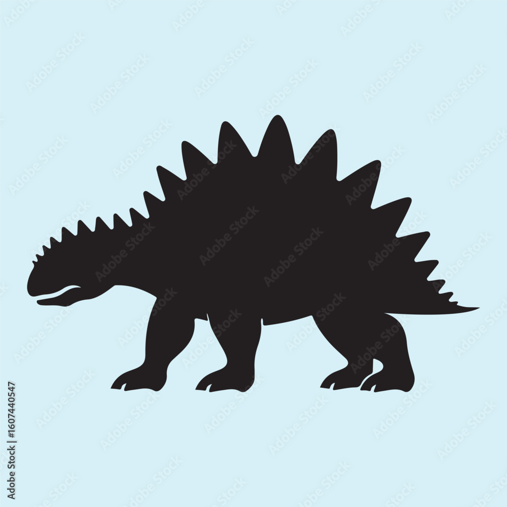 Fototapeta premium Stegosaurus Silhouette
