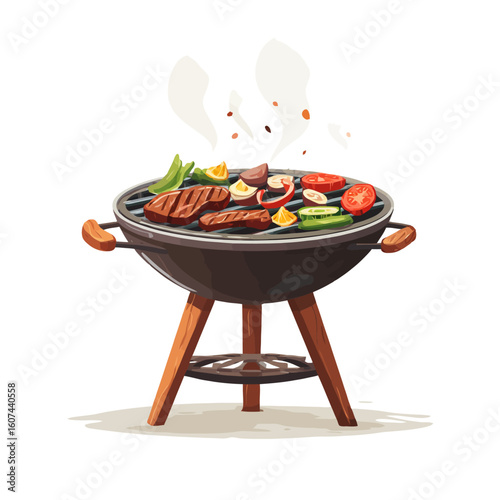 barbecue on the grill