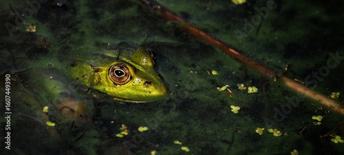 Green frog (Rana esculenta) Europe, close up, skokan zelený, Pelophylax esculentus	