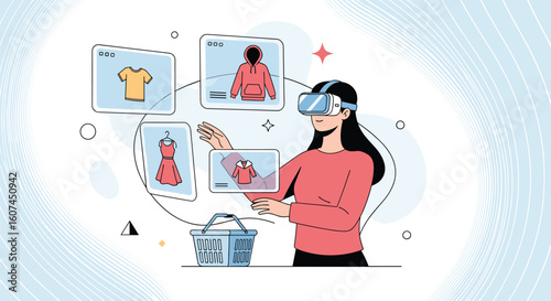 Immersive virtual reality shopping experience revolutionizing digital commerce and online retail