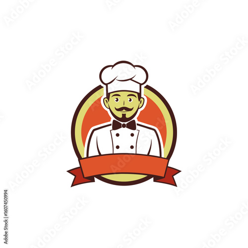sample chef restaurant logo vector silhouette