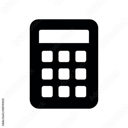 Calculator App Flat Display Icon Vector Illustration