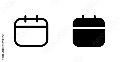 Calendar icon. Blank day symbol