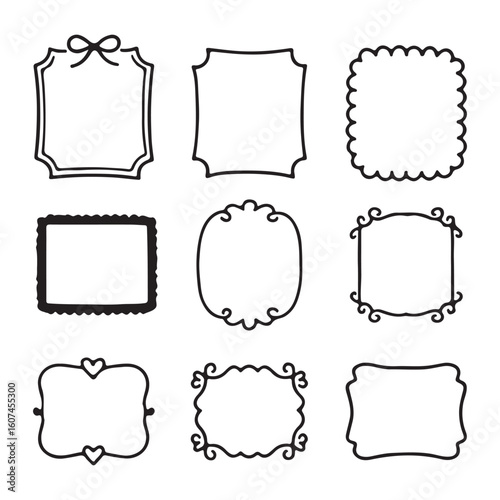 A versatile set of vintage vector frames, labels, and borders perfect for retro design illustrations, invitations, and scrapbook art