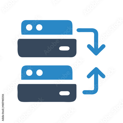 Data synchronization between two servers using arrows