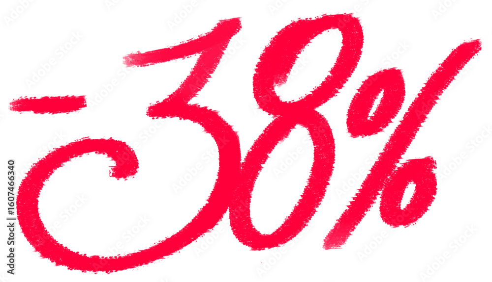 Thirty-eight percent off Thirty-eight percent off