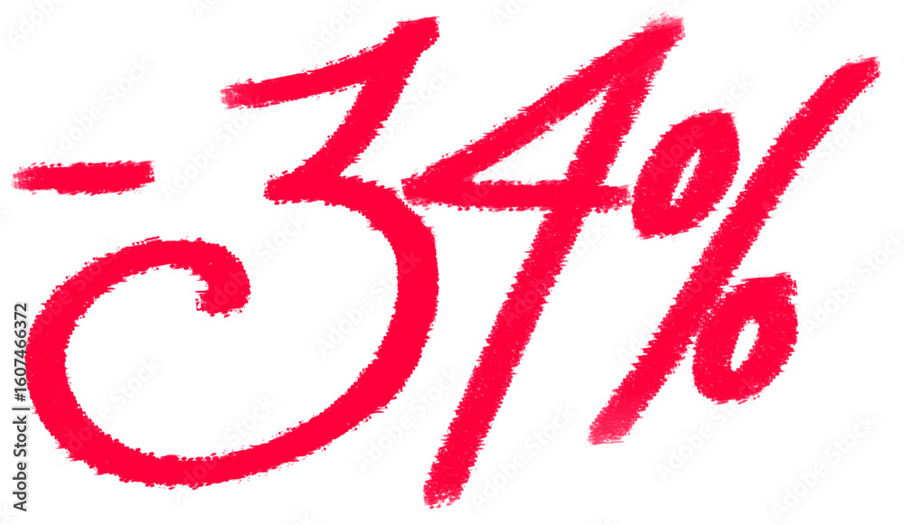 Thirty-four percent off Thirty-four percent off