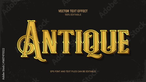 Antique text effect