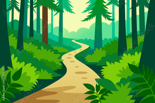 road in the forest