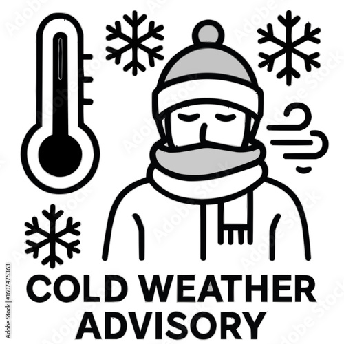 Cold icons set