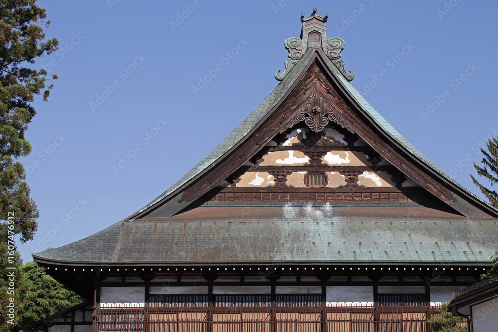 Fototapeta premium buddhist (?) temple (senshoji) in yamagata in japan 