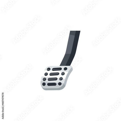 Car gas pedal icon logo flat vector design