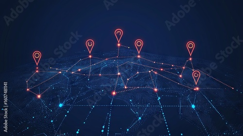 Airplane flight route lines set, featuring dotted pathways for aircraft, including flight tracking, travel routes, map pins, location markers, and the starting point trace of plane paths 