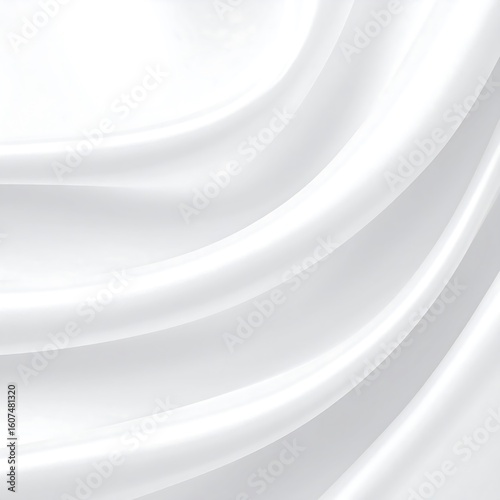 Smooth white fabric folds (2)