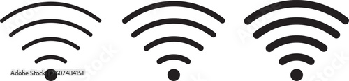 wifi icon set, Wireless icons, no wifi icons, network disconnection, wifi internet no access error, wireless internet Vector illustration. EPS 10.
