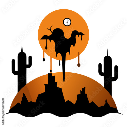 vector illustration of a silhouette of a city