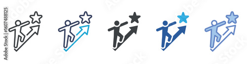 Success icon set multiple style collection