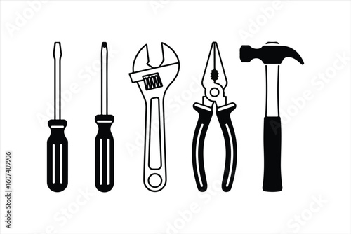 set of tools isolated