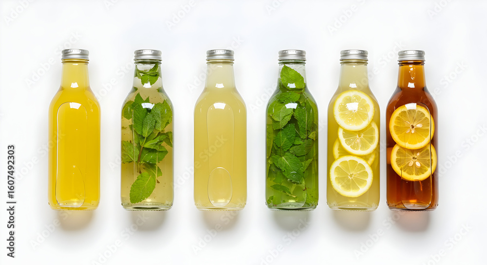 Refreshing Homemade Infused Water Bottles Lemon Mint Refreshing Homemade Infused Water Bottles Lemon Mint