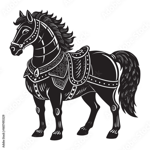 Battlefield horse
